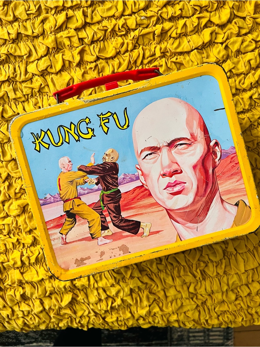 Kung Fu Metal Lunchbox w/ 8 oz THERMOS - NM